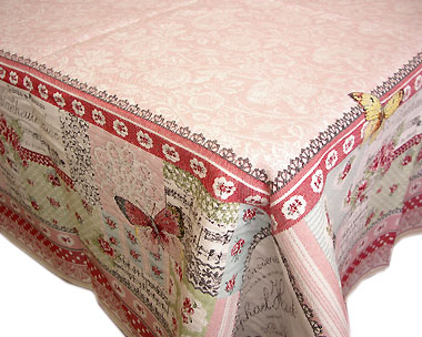 French Jacquard tablecloth / multi-cover (ALLEGOR.rose) - Click Image to Close